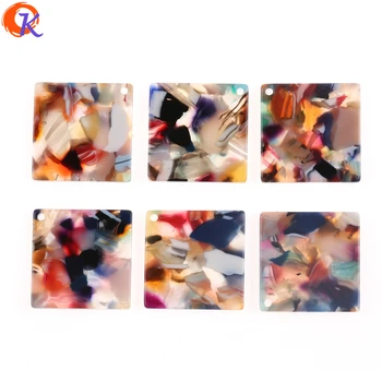 

Choose Colors 30x30MM 30Pcs/Lot Jewelry Accessories Square Shape Acetic Acid Material Hand Made Earrings Parts Jewelry Findings