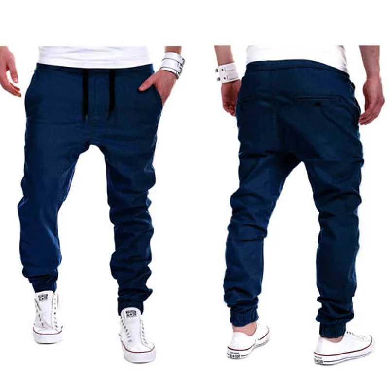 2018 новые мужские повседневные спортивные штаны Homme Drop Crotch брюки высокого