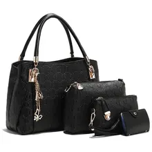 Las mujeres Bolsos de Marca Ladies Tote Bolso de asa Superior Del Hombro Bolsas Sac a Principal 4 Unidades 1 Unidades