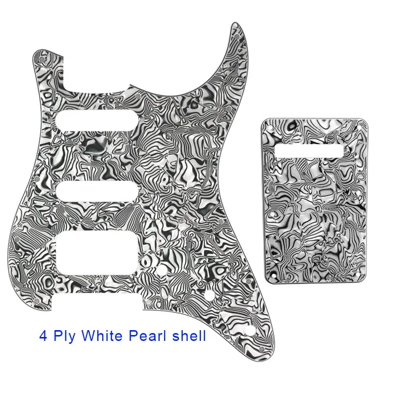 Аксессуары для гитары Pleroo Pickguard с задней пластиной и 11 винтами крыла Stratocaster