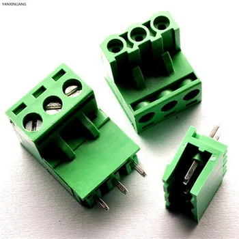 

10 sets 5.08 3pin Terminal plug type 300V 10A 5.08mm pitch connector pcb screw terminal block