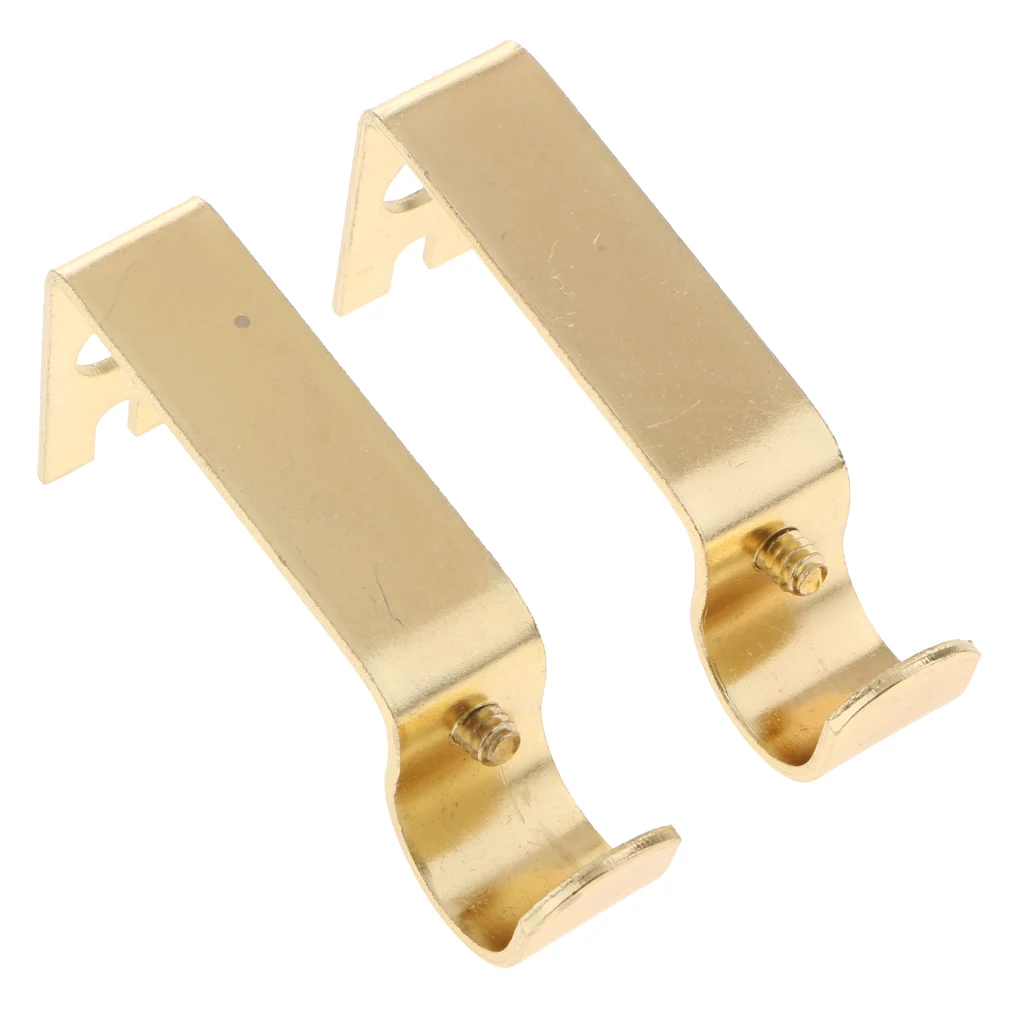 2 Pieces Curtain Rod Wall Bracket Holder for rod/pole up to 15.88mm/0.62 inch diameter