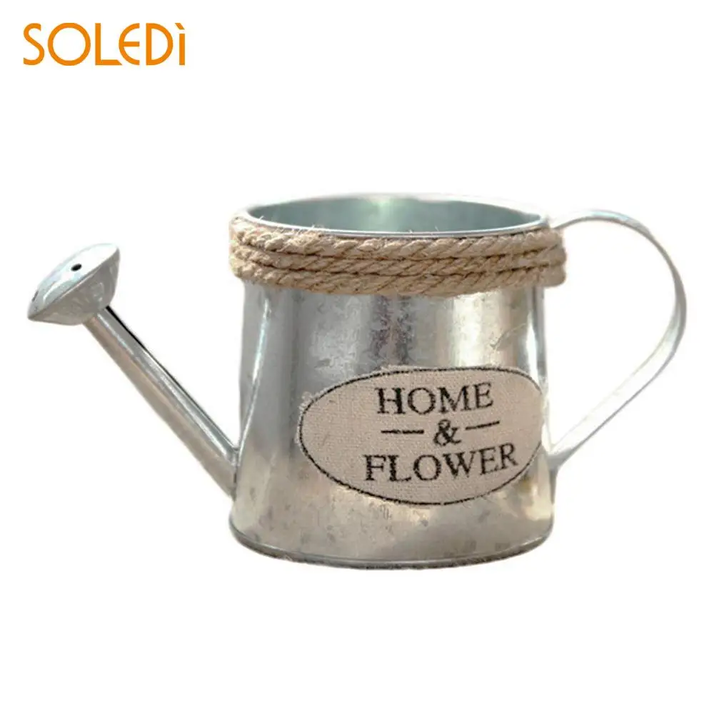 

Iron Retro Flower Pot Holder Flower Vase Flowerpot Bonsai Bucket To Water Flowers Wedding Decoration Garden Tool Drop shipping