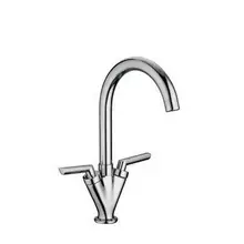 Поворот на 360 градусов полированный латунью хромированный цветной двойной ручкой кухонный смеситель для кухни аксессуары для смесителей