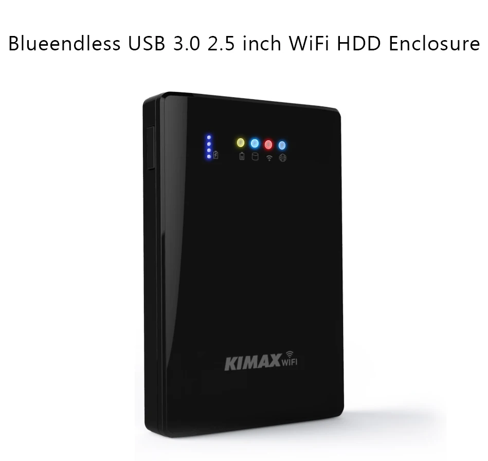 2 5 HDD Enclosure Hard Drive Case 00mpbs Wireless Repeater WiFi Storage USB3 0 Wireless Sharing