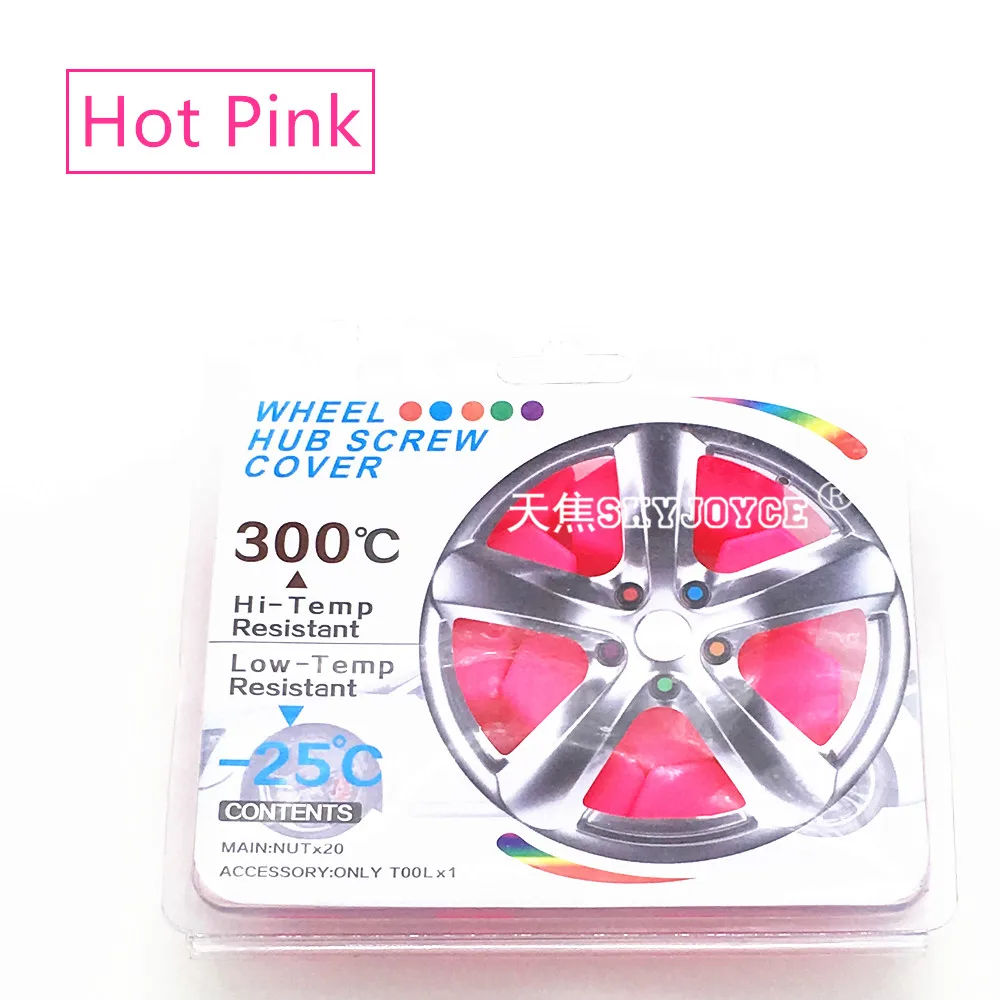20 x car wheel hub screw cover case cap silicone lug nut bolt decorative wheel hub cover seat car styling emblem rim sticker (17)