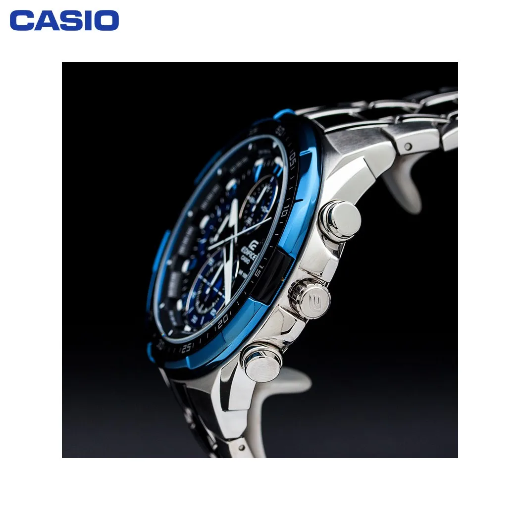 Наручные часы Casio EFR 539D 1A2 мужские с кварцевым хронографом на браслете|Спортивные
