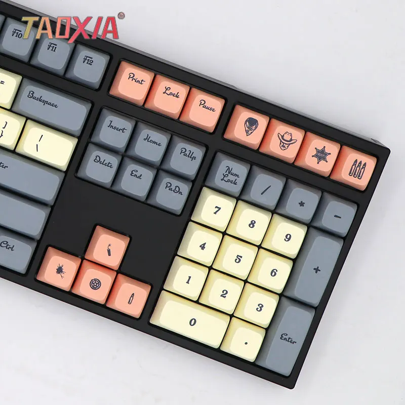  New Western World Theme XDA Thermal Sublimation Customized Machinery Keyboard Cap GH60/64/68 with P