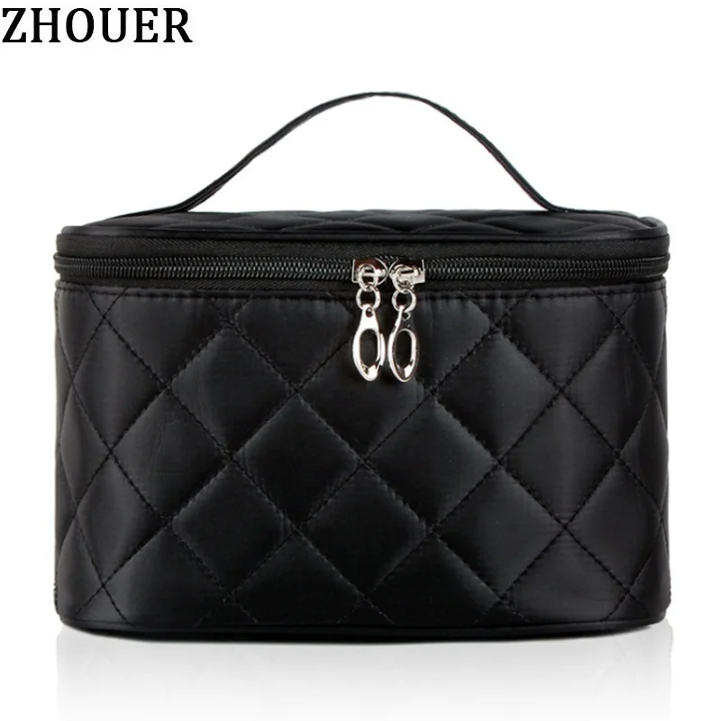 New Cosmetic Bag Women Necessary Quilted Professional Makeup Bag Large Capacity Storage Travel ...