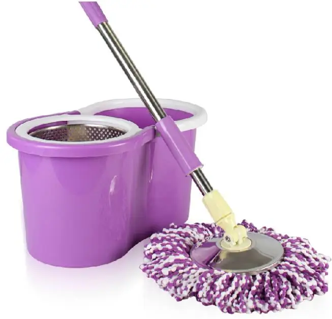 Gemakkelijk Magic Floor cleaning mop emmer Spin Mops met 5 Microfiber