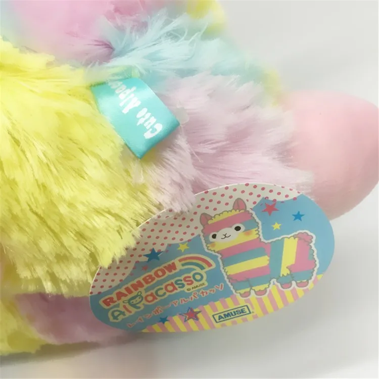 Аниме Kawaii Япония Альпака лама 13 16 см Плюшевые игрушки с бантом плюш Alpacasso мягкая