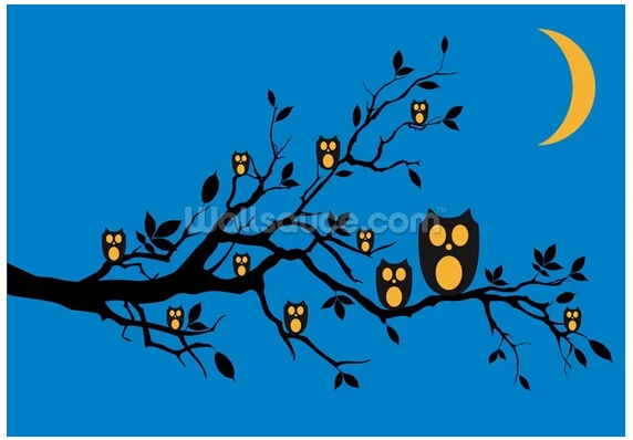 Cute Reflective Moon Decorative Mirror Wall Stickers For Kids