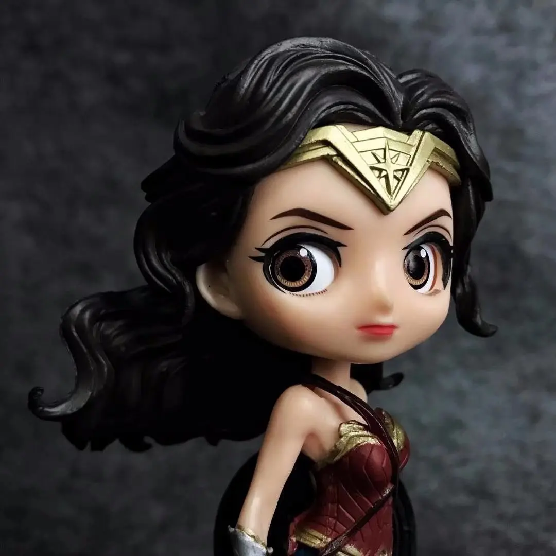 1pc Q version Big Eyes Wonder Woman Action Figure Model Toy PVC 14cm Figure Toys Statue Collection Gifts For Children 2 Colors