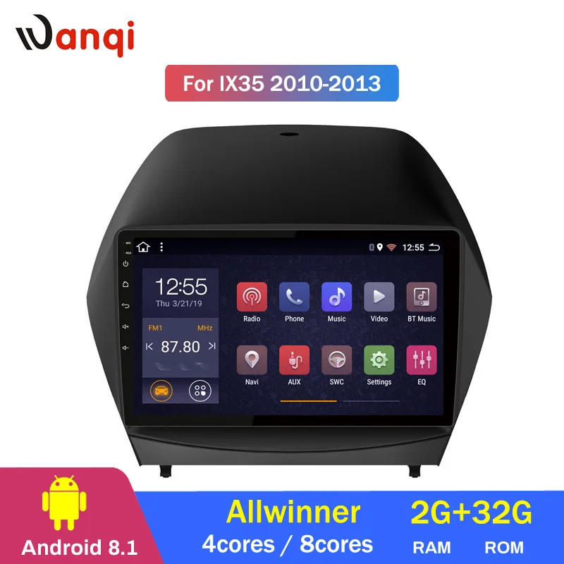 

2G RAM 32G ROM 9 inch android 8.1 Car Radio DVD Player for Hyundai Tucson IX35 2010-2013 GPS Navigation