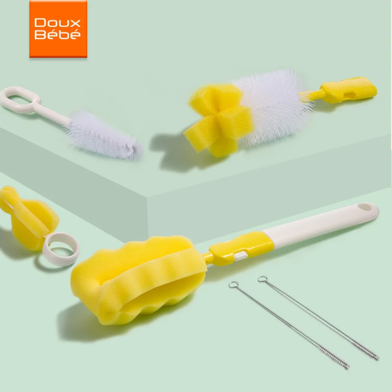 Botella de bebé cepillos para la limpieza de los niños niño infantil leche de alimentación botella Nipple chupete boquilla tubo de limpieza de cepillo