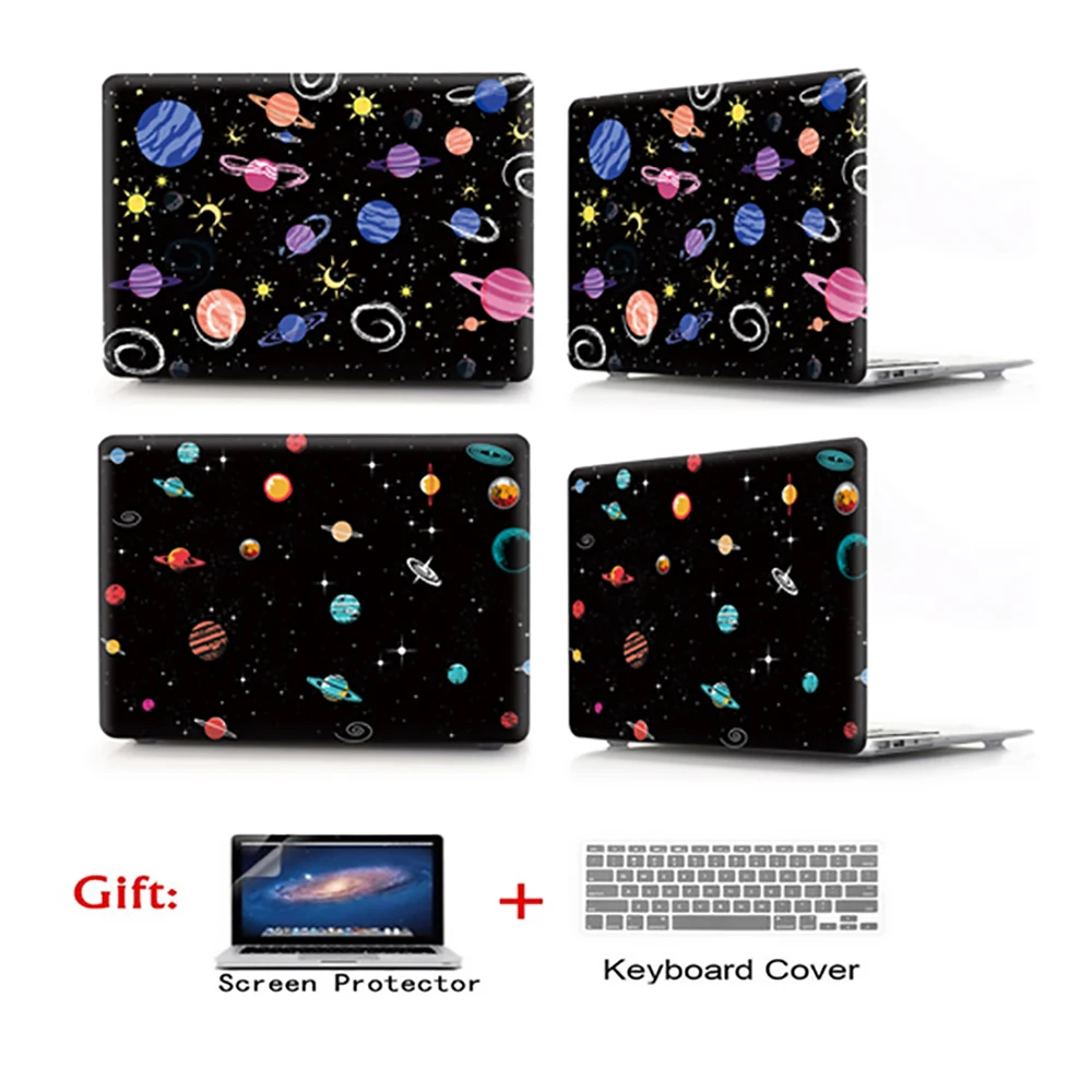 

New color Laptop Case For MacBook Air Pro Retina 11 12 13.3 15 Cover New Pro 13 15.4 inch with Touch Bar ID 13 A1932 +Gift