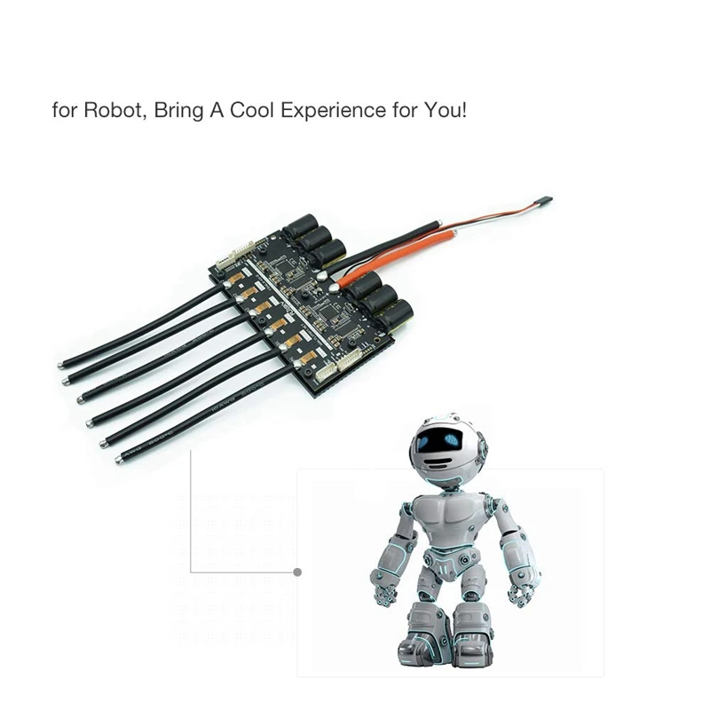 V6.6 Dual Fsesc6.6 на основе Vesc6 W/алюминиевый радиатор 200A Esc для электрического