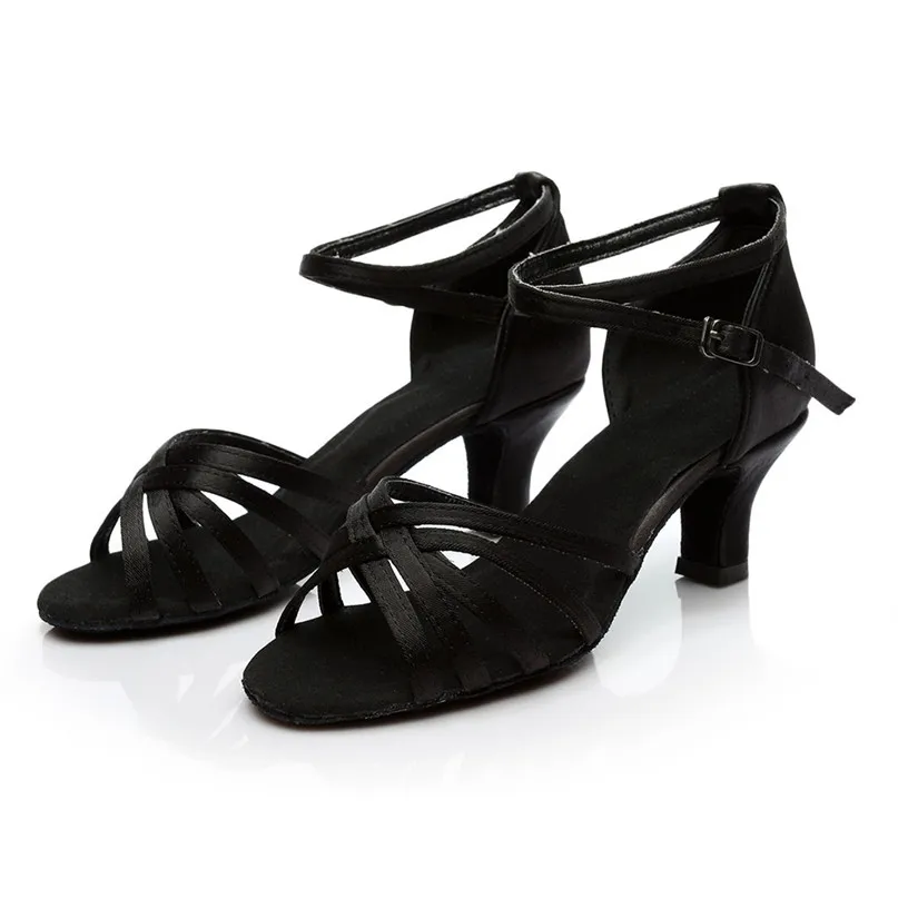 Dance Shoes Women Latin Prom party shoes Color Fashion Rumba Waltz Prom Ballroom Latin Salsa Dance Shoes Sandals #2P09 (26)