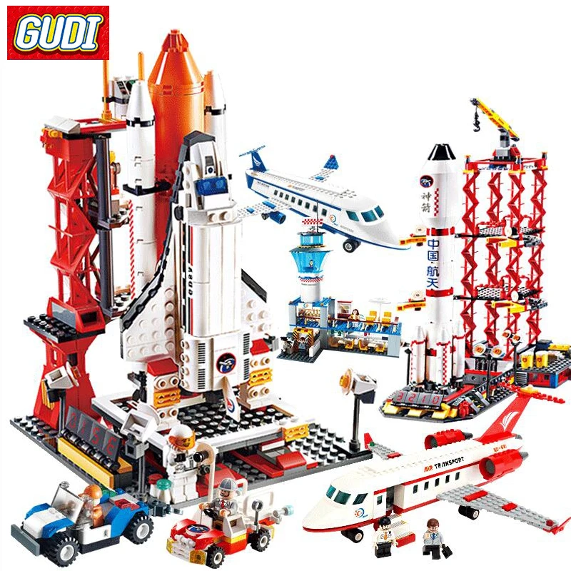Gudi 8913 строительные блоки космические челночные совместимые с Legoed классические
