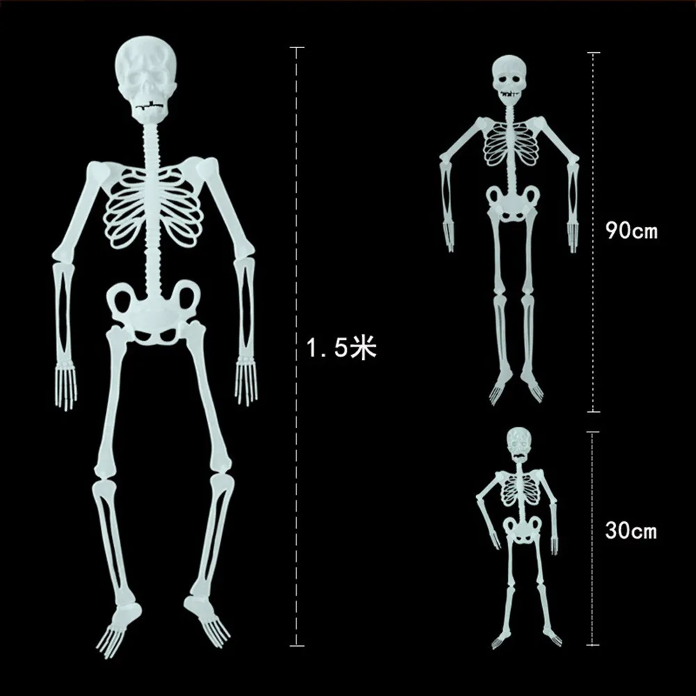 ISHOWTIENDA Scary Halloween Decoration Luminous Hanging Outdoor Party Horror Movable Skull Skeleton -Cosplayware Store HTB1j31hXh2rK1RkSnhJq6ykdpXaN.jpg