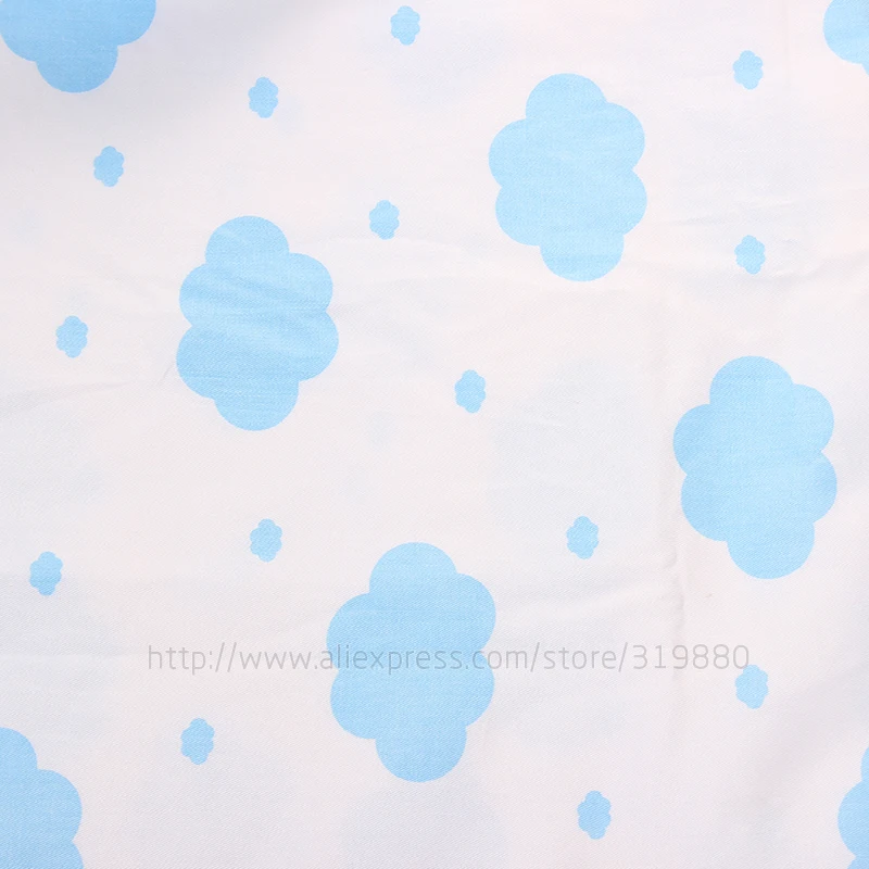 Подушка серии Sky clouds 4 шт. хлопковая ткань для шитья пэчворка темно синяя 40*50 см|fabric