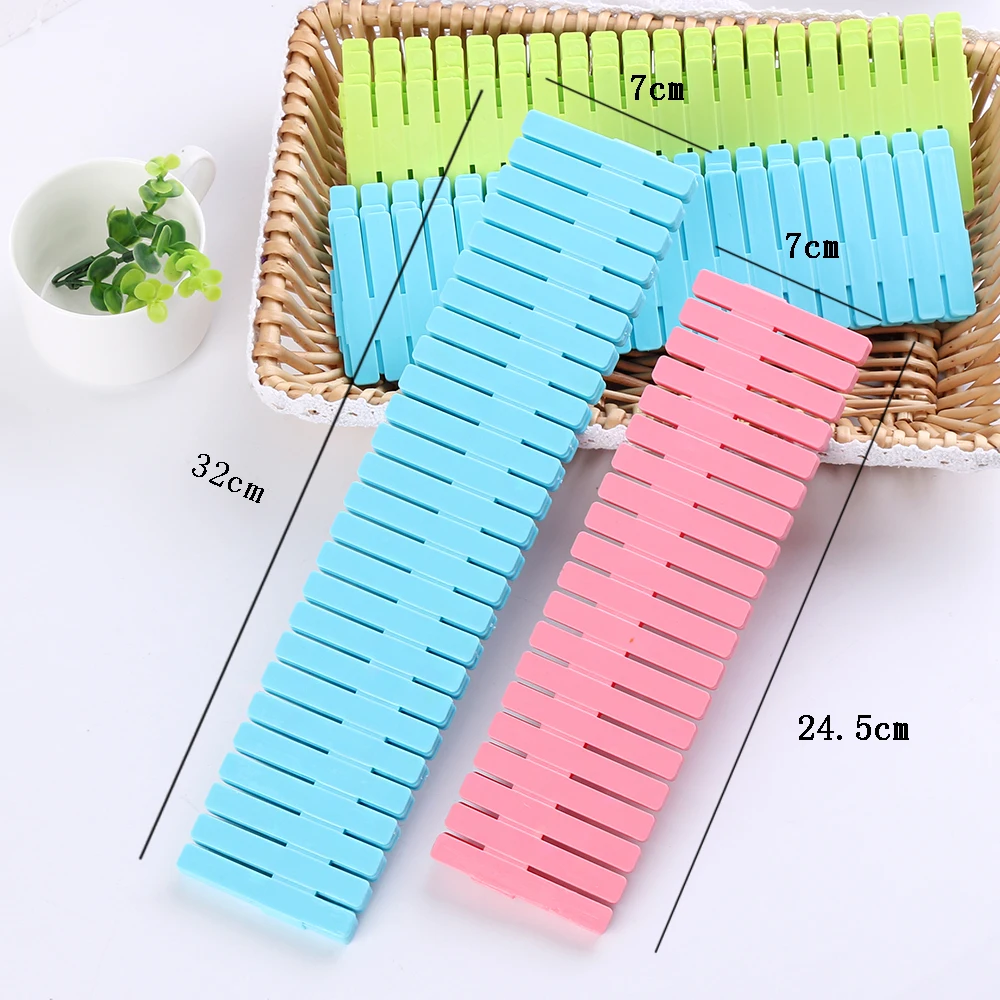 

4Pcs/Set DIY Plastic Grid Drawer Divider Household Necessities Storage Organizer Home Space-saving Tools
