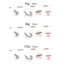 1 шт. искусственная приманка для рыбалки приманка клетка кормушка для ловли карпа с свинцовым грузило поворотный с леской крючки для рыболовных снастей