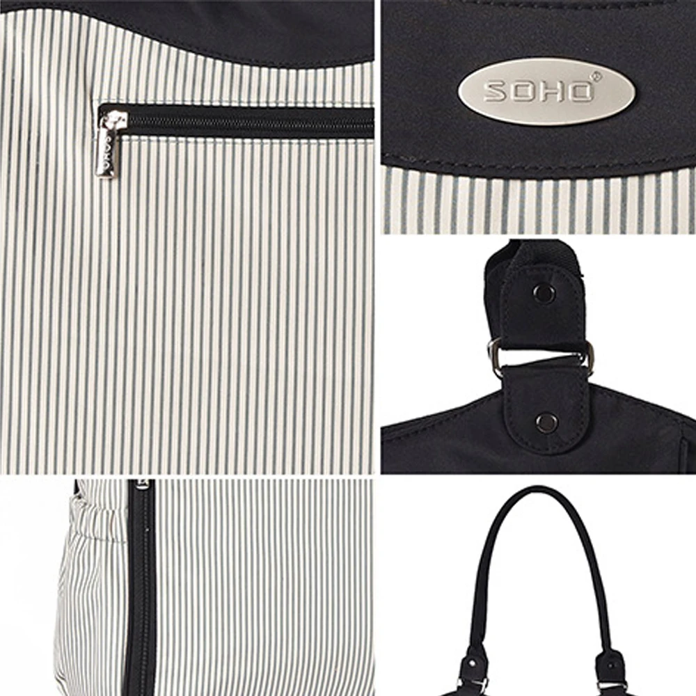 Nappy Bags Large Capacity Baby Diaper Bag Fashion Maternity Mummy Stroller 9 pieces of Mommy Package Organizer Design New 2020