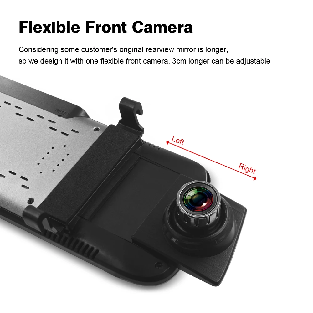 Камера заднего вида Dash camera 10 дюймов lcd Full HD экран 1080P рекордео для