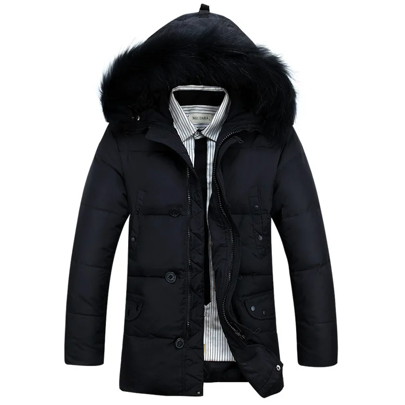New style men winter coat cotton solid color loose...