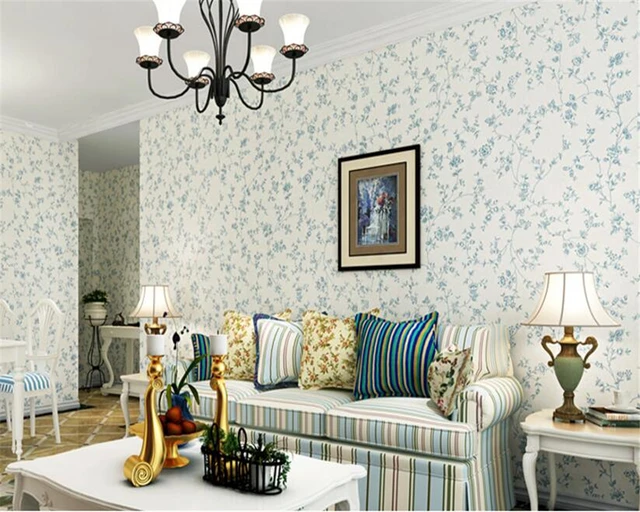 beibehang new Countryside Pastoral Flower Wall paper Bedroom Living