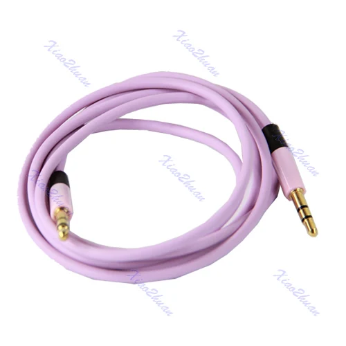 

High Quality 4 Ft 3.5mm Male to Male Stereo Audio Extension Cable Headphone Plug Aux Pink