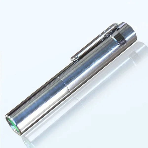 Мини светодиодный фонарь из нержавеющей стали Cree XPE Q5 фонарик с зажимом для ручки(1xaaa/1x10440