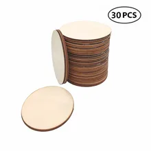 30 шт 50 мм 1,96 дюймов круглые деревянные монеты бирки деревянные бирки для доски на день рождения Chore доски Свадебная вечеринка Декор