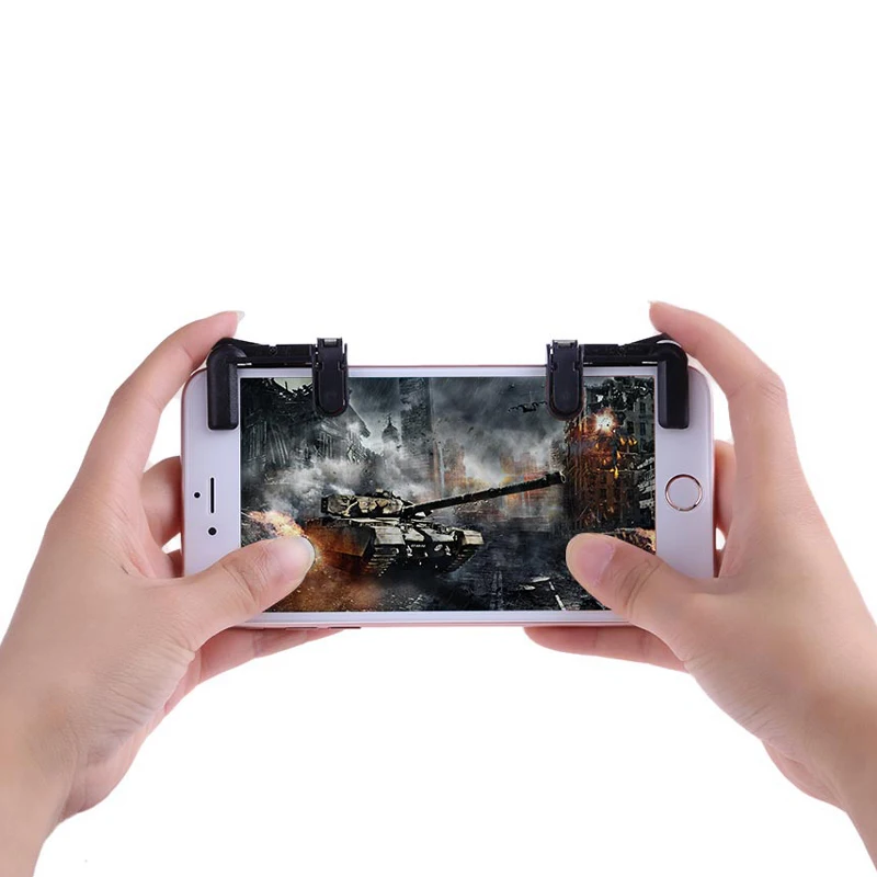 

VODOOL For PUBG Mobile Game Controller Gamepad Trigger Fire Button L1R1 Aim Key Shooter Joystick For iPhone Android Smart Phone