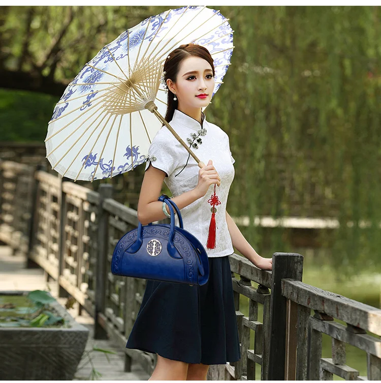 Китайский стиль Новая модная женская сумка высокого качества из искусственной кожи с тиснением женская сумка через плечо винтажная сумка через плечо
