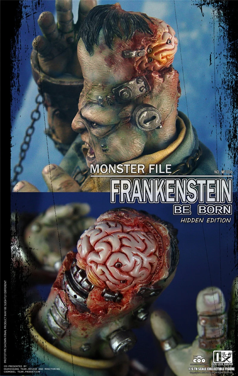 Полный Набор фигурок COOMODEL X OUZHIXIANG NO. MF007/NO. MF006 MONSTER файл серии FRANKENSTEIN