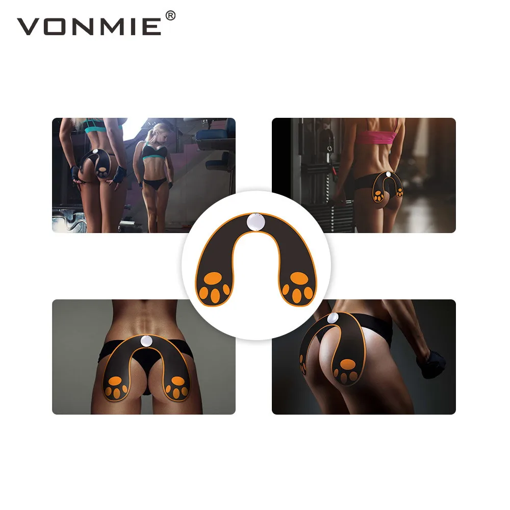 VONMIE EMS тренажер для бедер стимулятор мышц ABS фитнес ягодицы Электрический