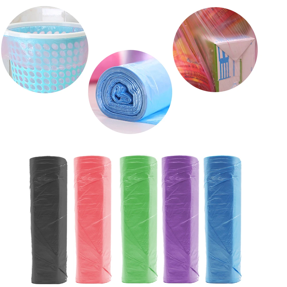 

125pcs Vest-style Bag Holder Storage Garbage Bag Kitchen Thicken Portable Household Disposable Plastic Bags Large Bag