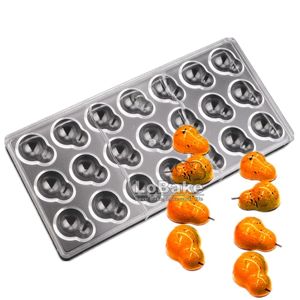 

21 cavities bottle gourd cucurbit peanut shape polycarbonate PC chocolate mold ice cube mould chocolat candy making molds DIY