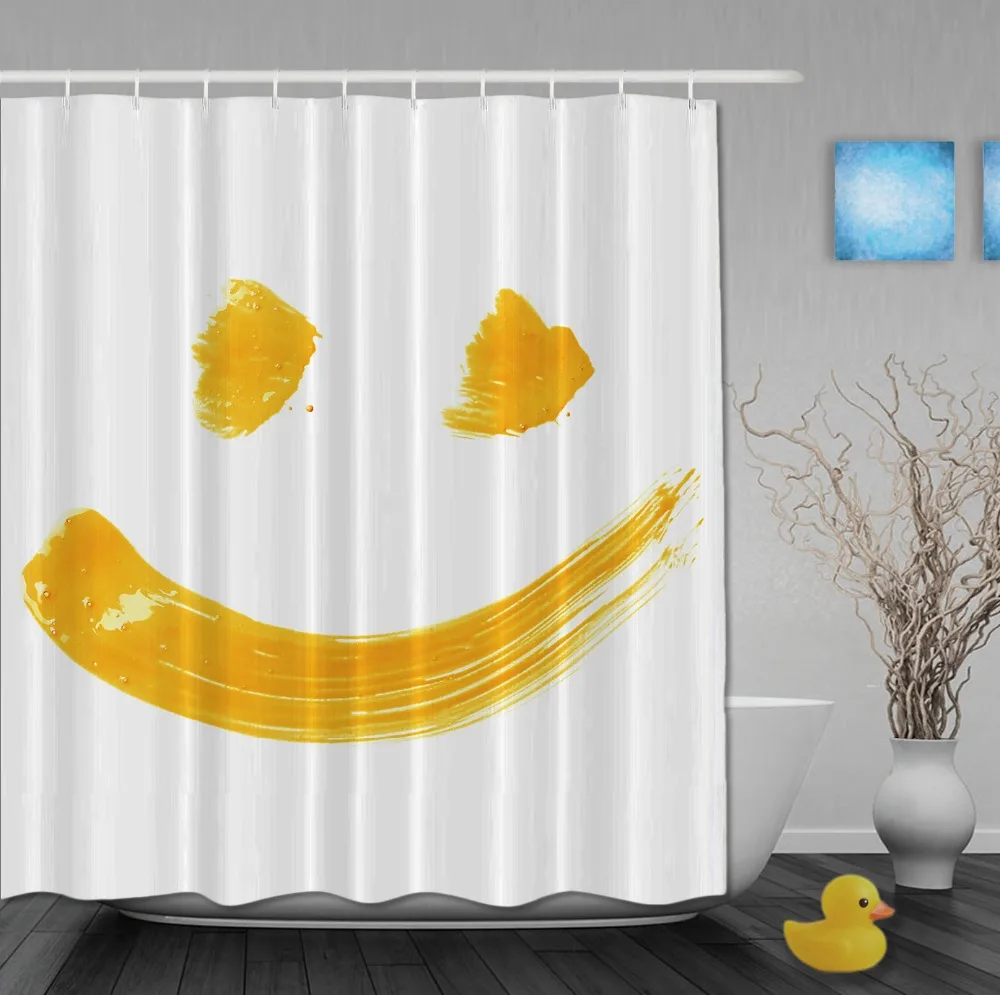 Funny Smell Face Designer Shower Curtains Waterproof Fabric Bathroom Funny Smell Face Designer Shower Curtains Waterproof Fabric Bathroom Curtain With Hooks Custom For Home Decor In From
