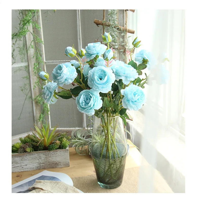 artificial flowers for wedding peony rose silk flower  (29)