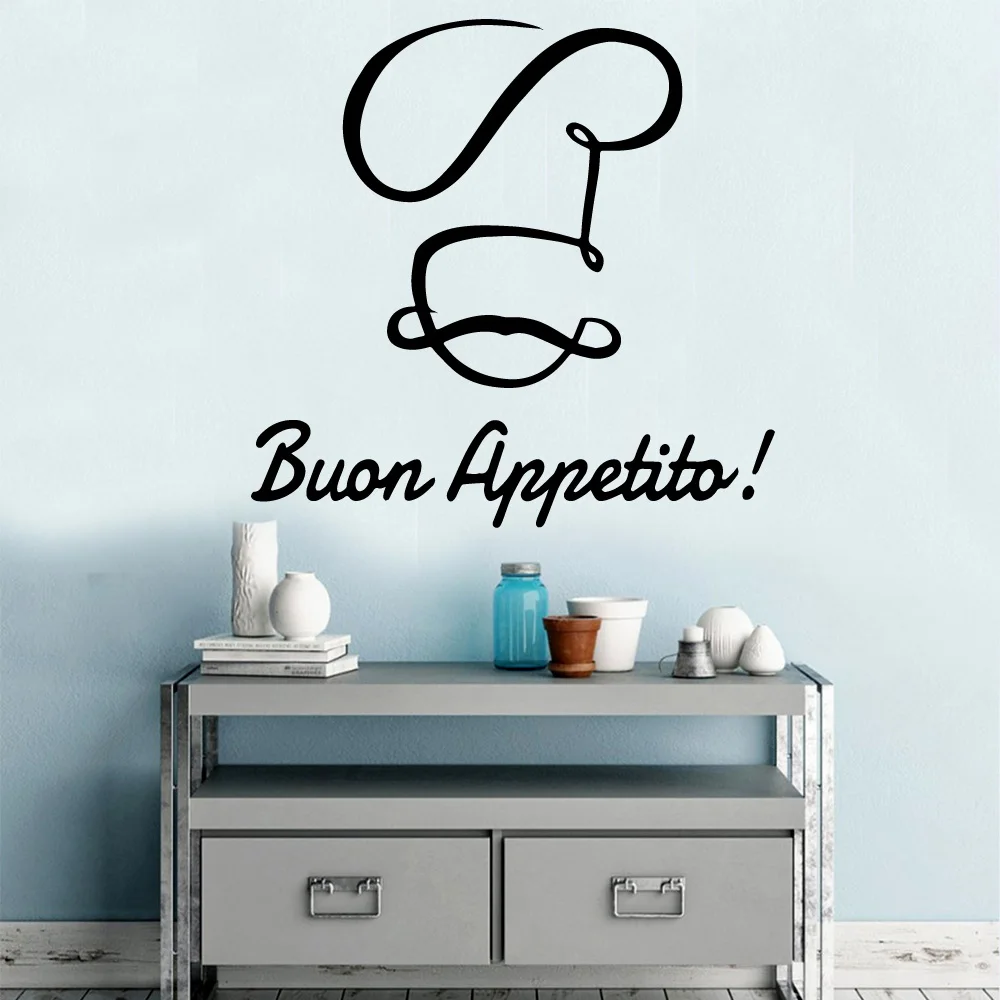 

New Italian Kitchen Vinyl Wall Sticker Home Decor Stikers For Kids Rooms Diy Home Decoration Room Decoration