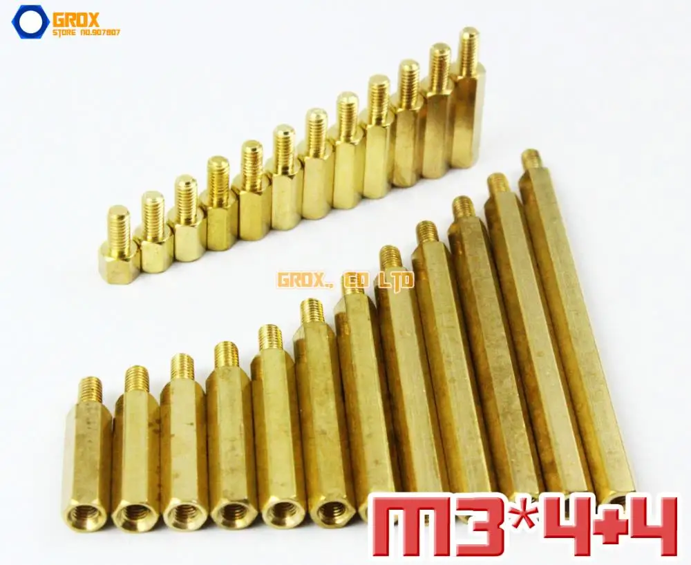 200 шт. латунные детали M3 x 4 + мм|pcb m3|pcb standoffpcb 20 |