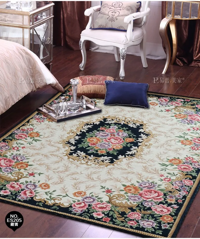 Европейский стиль Традиционный персидский ковер, легко мыть большой размер цветочный ковер для гостиной, ковер для журнального столика