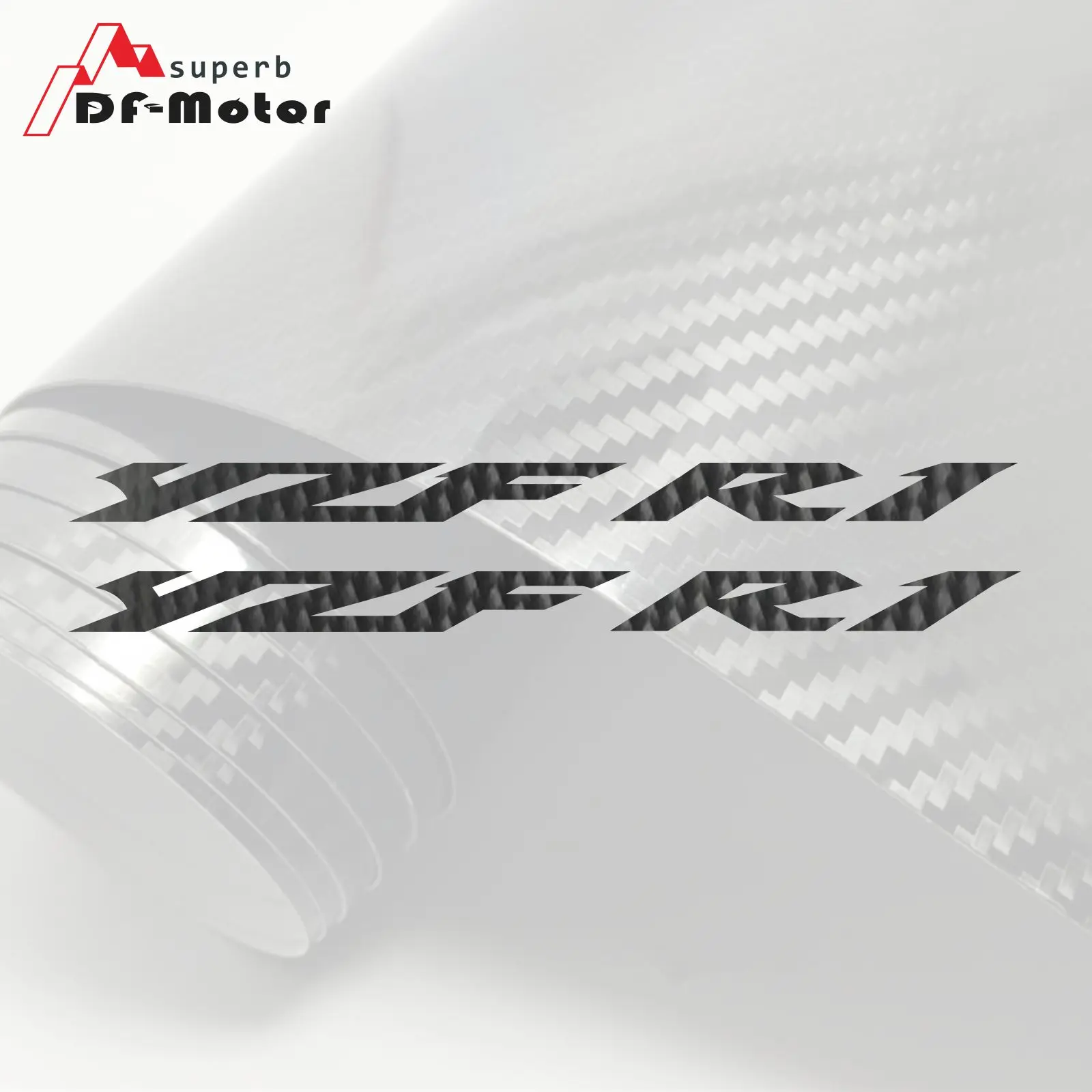 

8Inch 5D Carbon Fiber Sticker Decal Motorcycle Car Sticker Wheels Fairing Helmet Sticker DIY Fit For YAMAHA YZF R1 YZFR1