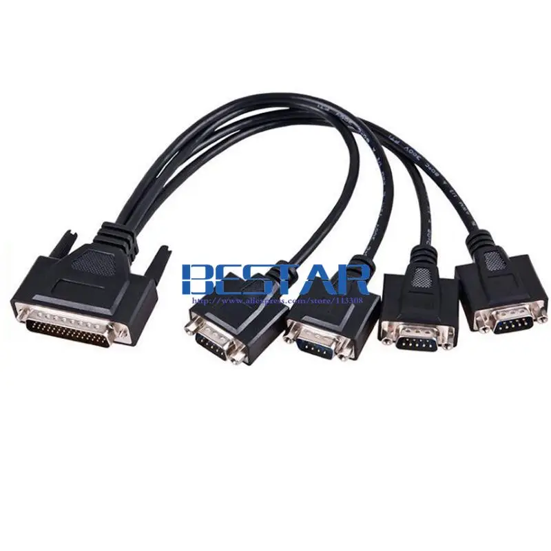Кабель RS422 DB44 pin to 4x DB9 кабель RS 422 серийные кабели адаптера для PCI карты на 4 x / 485