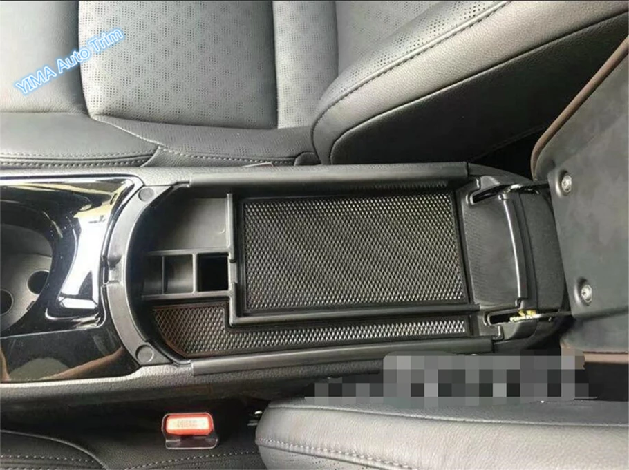 

Lapetus Car Styling Storage Pallet Armrest Container Box Decor Frame Cover Trim Black For Toyota C-HR CHR 2016 2017 2018 2019