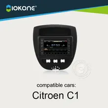 Free Ship IOKONE Car DVD Player for Citroen C1 Toyota AYGO With Bluetooth Touch Screen Free Map Card