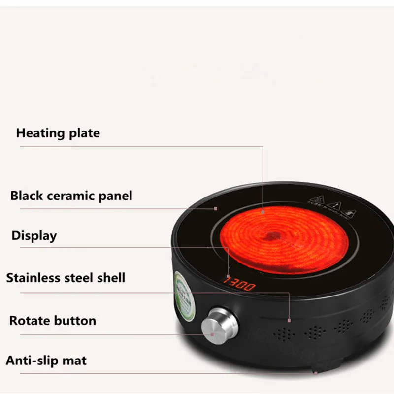 Отсутствие радиации для кипячения воды индукции Плита 220V страшные горячую поверхность Электрический Керамика Индукционная мини-плита Пособия по кулинарии чайник